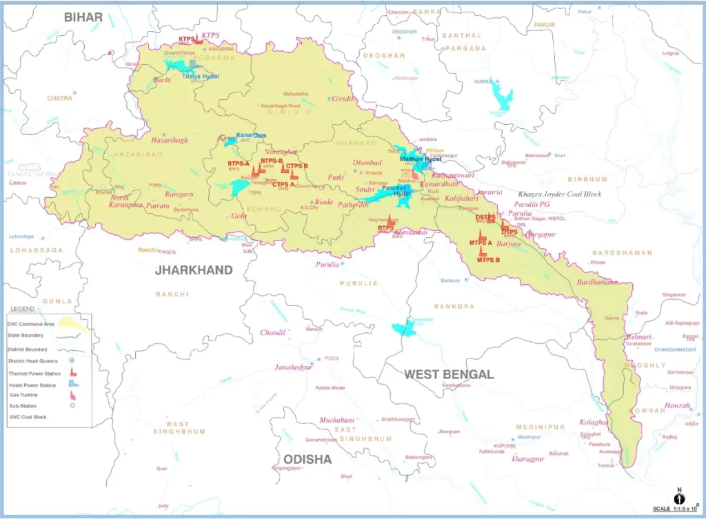 Damodar Ghati Pariyojana Map , Jharkhand Blogs